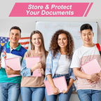 0.5-inch 3-Ring Binder with 2 Interior Pockets, 0.5'' Basic Binders Holds US - Image 6