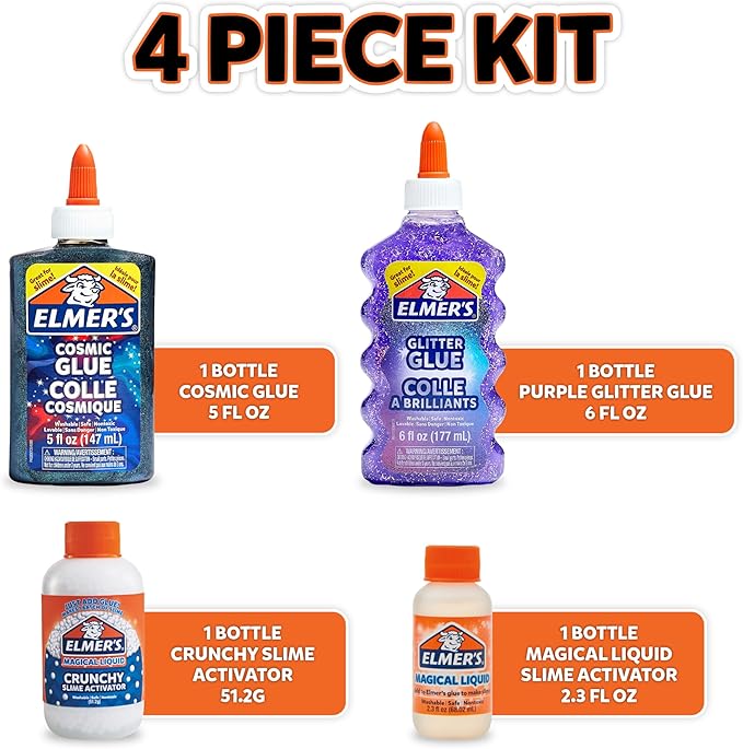 Elmer’s Eclipse Slime Kit, Slime Supplies Includes Cosmic Glue, Original and - Image 4