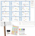 CLEVER CLEAN Large Dry Erase Wall Calendar by CleverClean