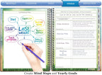 Planner 2026-2027 - Daily Weekly and Monthly Calendar with Stickers, Tabs, Pocket & Thick Paper - 15 Month Academic Year - Spiral Bound 8.5x11 Hardcover - A6J7 - Life is Short