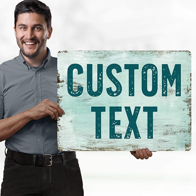 Custom Sign, Custom Street Sign, 11 Font Colors, 13 Font Styles, 4 Hole Options - Image 2
