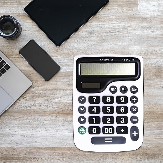 YEBMoo 12 Digit Desktop Calculator - Image 6