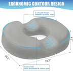BlissTrends Donut Pillow Seat Cushion, Chair Cushions - Image 2