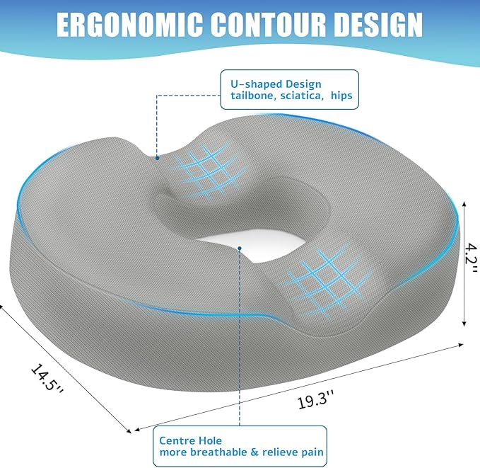 BlissTrends Donut Pillow Seat Cushion, Chair Cushions - Image 2