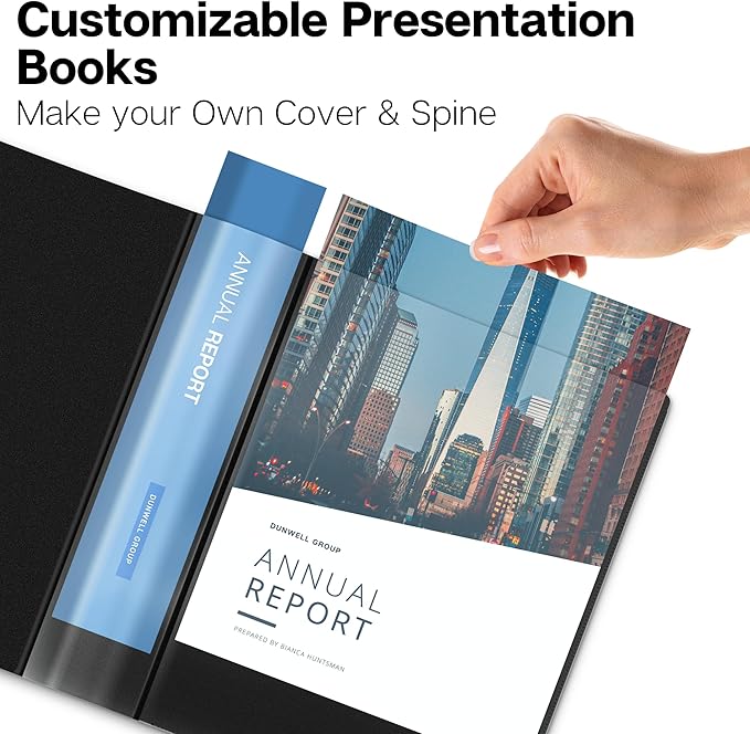 Dunwell Presentation Binder 48-Pocket, Displays 96 Pages, 8.5x11 Portfolio - Image 2