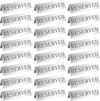 Peryiter Metal Reserved Table Signs Metal Reserved Sign Double Sided Table by Peryiter