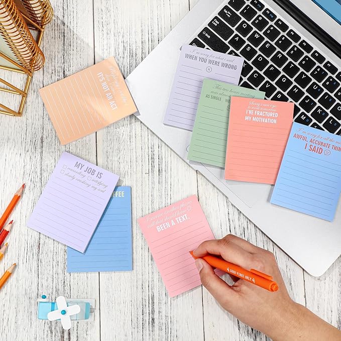 Funny Notepads with Sayings Sticky Funny Office Supplies to Do List Sarcastic - Image 5