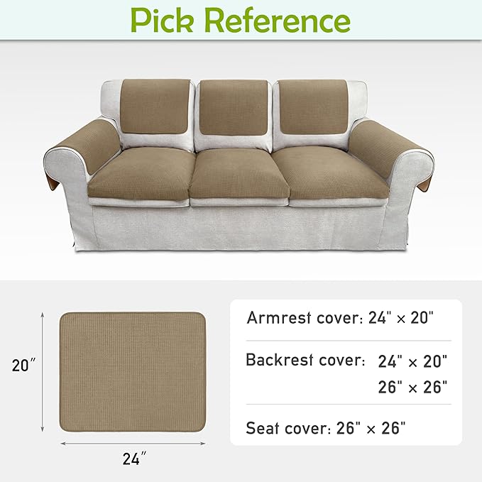 Couch Arm Covers, Sofa Arm Covers, Waterproof Armrest Covers - Image 6