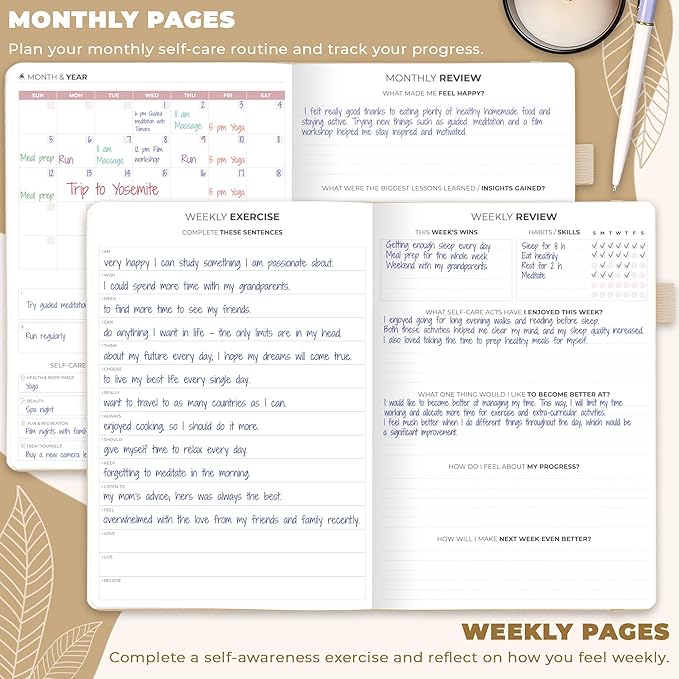 Clever Fox Self-Care Journal – Wellness & Daily Reflection Notebook – Mental - Image 3