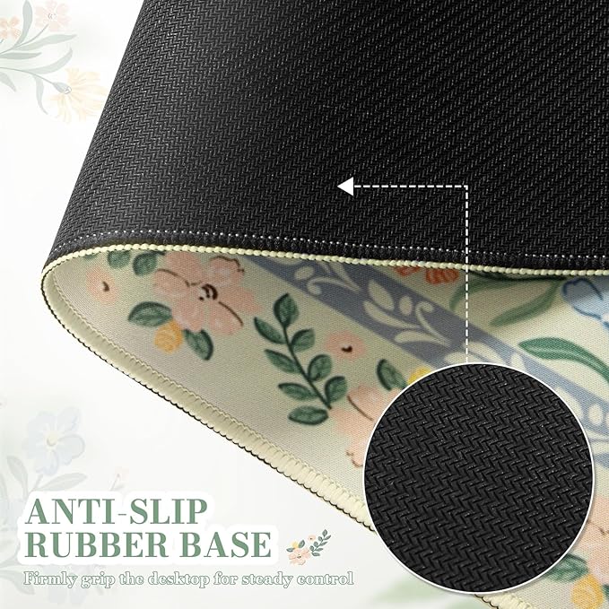 iCasso Desk Matt for Desktop, Desk Pad Mat, XXL Large Mouse Pad, Anti-Slip Big - Image 4