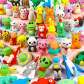 Moosia 60 Pack Animal Pencil Erasers by Moosia