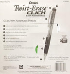 Pentel Twist-Erase Click Mechanical Pencils 0.7mm, HB #2, School Supplies - Image 2