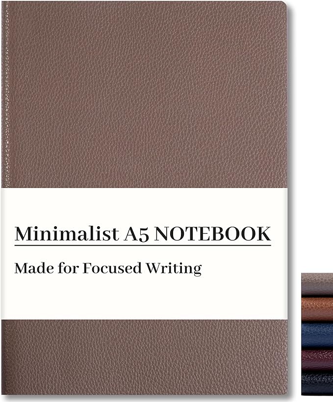 CAGIE Lined Journal Notebook for Men & Women, 176 Pages A5 Medium Size by CAGIE