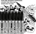 INTUNO Permanent Markers, Fine tip, Oil-Based Permanent Markers, Waterproof and - Image 7