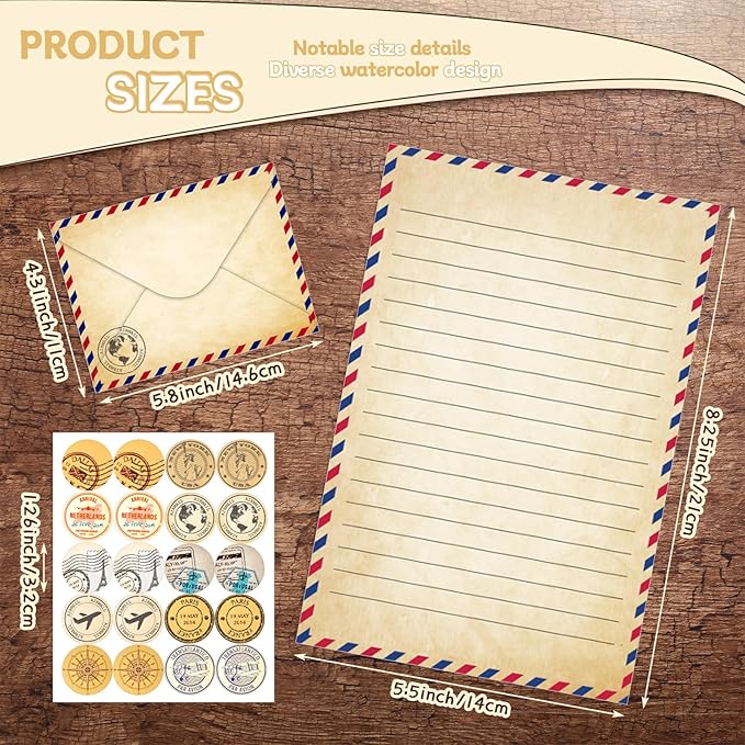 TaoBary 160 Pcs Stationery Paper Set 50 Double Sided Stationery Papers - Image 4