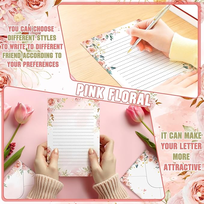 TaoBary 160 Pcs Stationery Paper Set 50 Double Sided Stationery Papers - Image 5