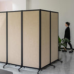Upgrade Version Room Partition and Divider, Freestanding Rolling Dividers - Image 5
