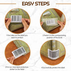 Zonon 500 Pcs Clear Labels Label Protector Clear Stickers Wafer Seals - Image 4