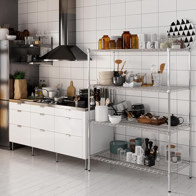 Regal Altair 24" Deep x 48" Wide x 64" Height Wire Shelving Kit | 4-Tier | NSF - Image 6