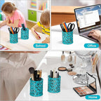 EasyPAG Teal Pen Holder for Desk, 2 Pack Round Pen Organizer, Brush Holder for - Image 9