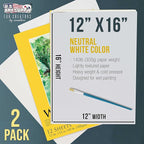 U.S. Art Supply 12" x 16" Premium Heavyweight Watercolor Paper Pad, 140lb - Image 2