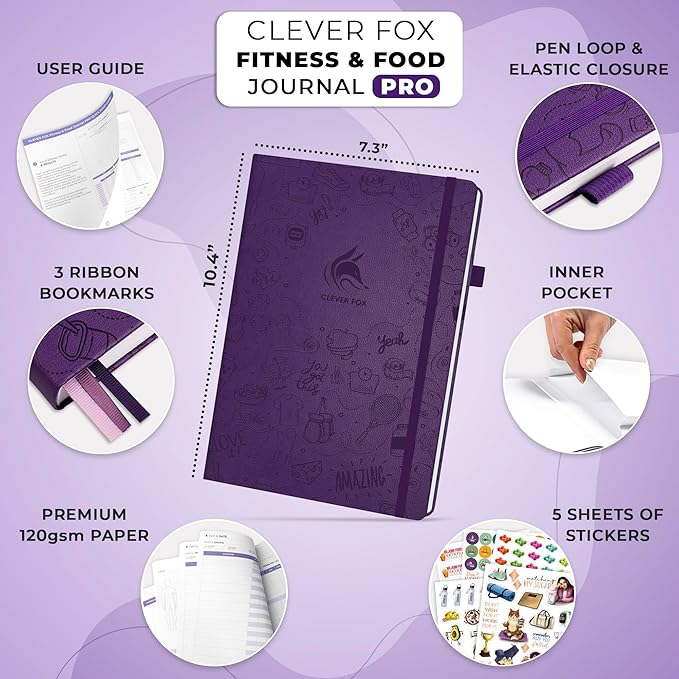 Clever Fox Fitness & Food Journal PRO – Daily Workout & Meal Planner - Image 2