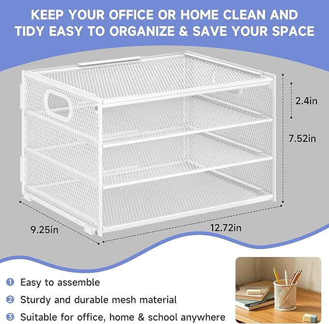 Subekyu Paper Letter Tray Organizer - Image 4