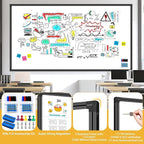 H-Qprobd 8'x4' Whiteboard Commercial-Grade Large Magnetic Dry Erase White Board - Image 5