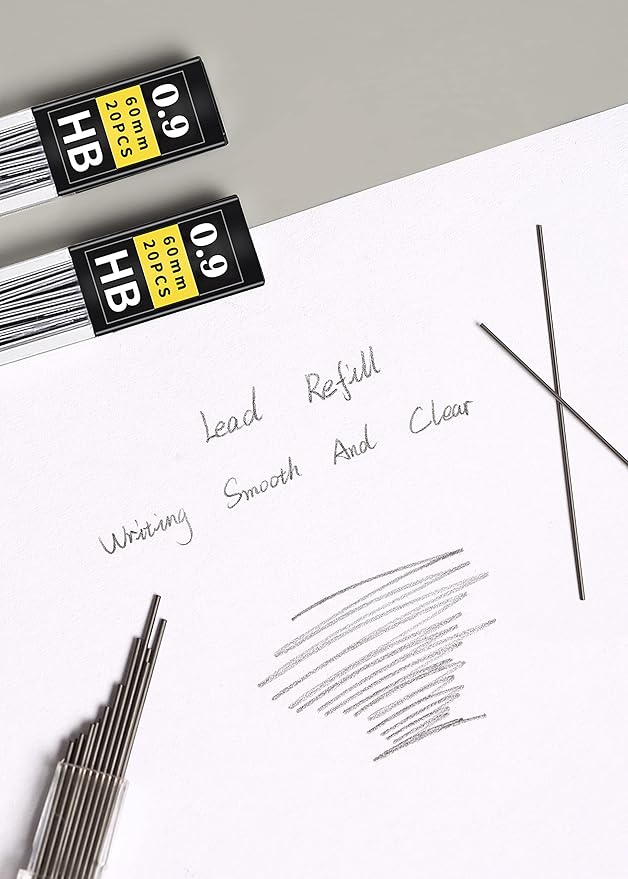 Lifreer 0.9 mm lead refills, Unbreakable 0.9mm lead pencil refills And 2 - Image 4