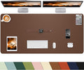 Desk mat Large, Leather Desk Pad Protector, Office Desk Mat, Mouse Pad by cebowa