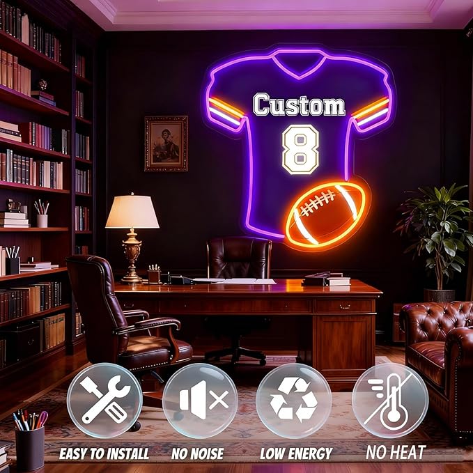 Custom Football Jersey Neon Signs - Image 2