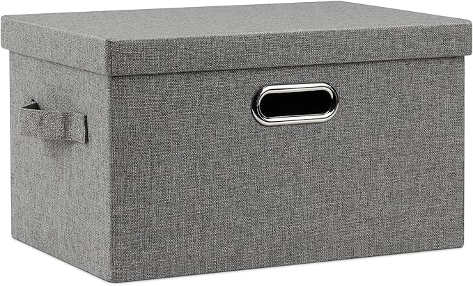 Graciadeco Medium 15" 21 Quart Collapsible Stackable Storage Bins by GraciadecoStorage