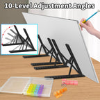 mlife a2 light box kit for diamond painting showing dimensions