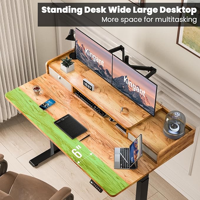 Kingant 55 x 30 Inch Electric Standing Desk - Image 3