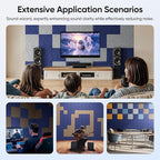 UNECHO 12 Pack 12" X 12" X 0.4" Acoustic Panels - Image 6
