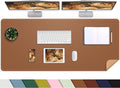 Leather Desk pad Protector, Large Desk mat by AFIING