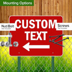 Custom Arrow, Custom Directional Sign, Left Arrow, 36x48 Inches, Rust Free - Image 5