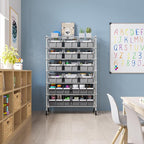 Seville Classics Heavy Duty NSF Bin Rack Solid Steel Wire Shelving Storage Unit - Image 11