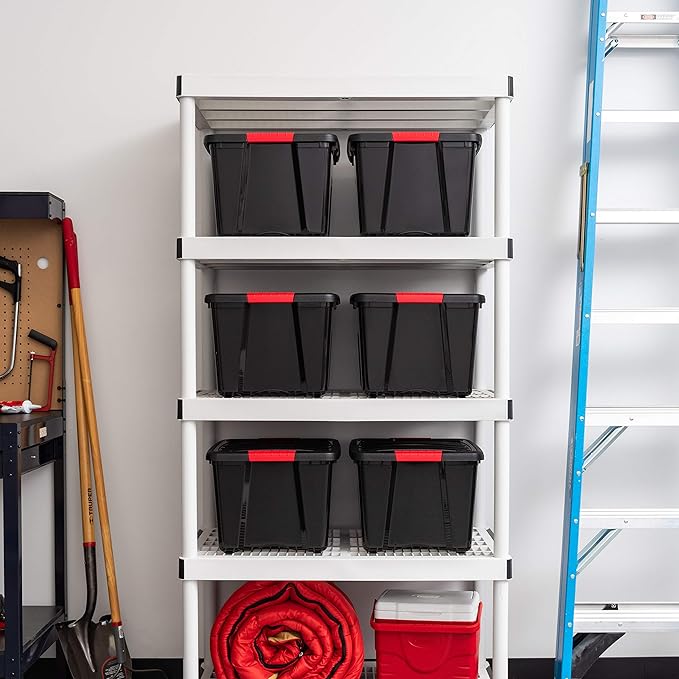 IRIS USA 40 Qt Stackable Plastic Storage Bins - Image 7