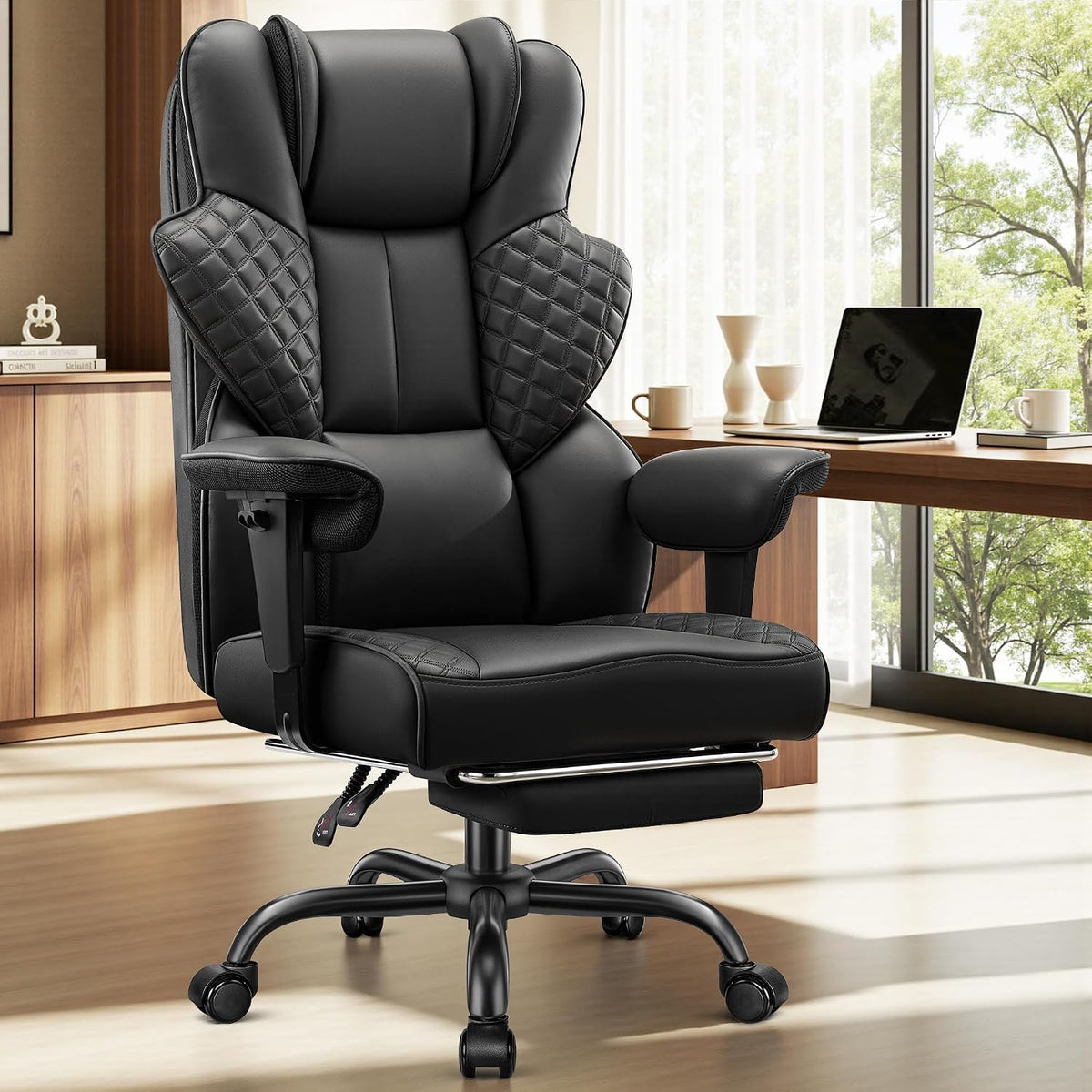 FelixKing Big and Tall Office Chair 500lbs - Ergonomic Desk Chair with Footre...