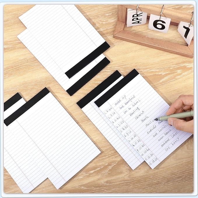 Thboxes 6 Pack Legal Pad 5x8, 180 Sheets Small Note Pad College Ruled Writing - Image 5