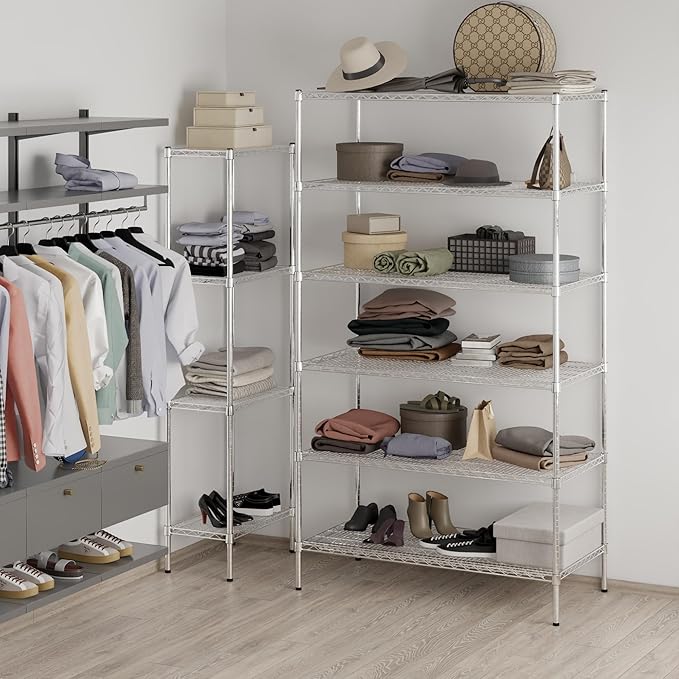 Regal Altair 24" Deep x 48" Wide x 86" Height Wire Shelving Kit | 6-Tier | NSF - Image 2