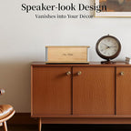 Delamu Wooden Cable Management Box, Retro-Inspired Look Desk Cord Organizer Box - Image 2