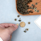 100 Pcs Heavy Duty Thumb Tacks, 7/16 Inch Flat Head Carpet Tacks, Decorative - Image 8