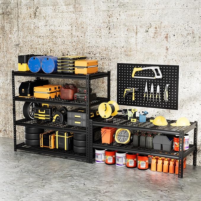 cynnda 4-Tier 60" W X 24" D X 60" H Garage Shelves 2500LBS Heavy Duty Shelving - Image 2