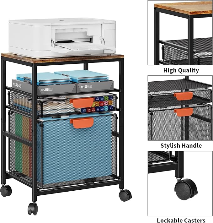 Marbrasse Rolling file cabinet - Image 6