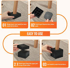 shouwuhho Furniture Risers, 6 Pack Bed Risers - Image 7