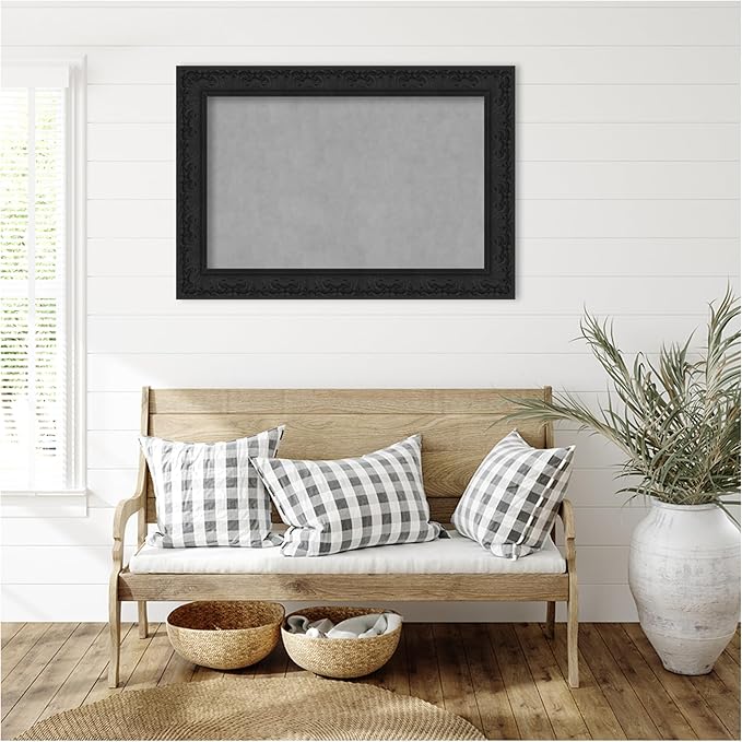 Amanti Art Black Framed Magnetic Board 27x39 Large Vision Board - Image 6
