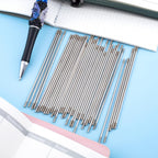 50 Pcs Rust-Resistance Stainless Steel Pen Extenders for Beadable Pens, Beadable Pen Extender Rods, Metal Blank Bars for Beadable Pens (2.83Inches, 3.81 Inches)