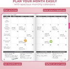 Clever Fox Planner Large – Undated Weekly & Monthly Planner - Image 7